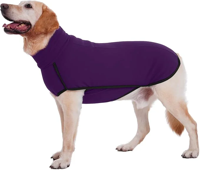 Smart ROZKITCH Pajamas for Large Dogs Pet Windproof Warm Cold Weather Jacket Vest Cozy Jumpsuit Apparel Outfit Clothes for Walking Hiking Travel Sleep Purple 4XLAbout ThisOverview Outstanding