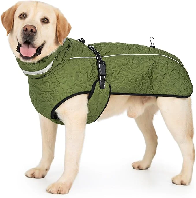 Professional Dog Winter Coat for Small Medium Dogs Reflective Dog Winter Jacket Thick Fleece Snowsuit Christmas Vest Warm Water-Resistant Puppy Coat Small Doggie Jackets for Cold WeatherAbout ThisOverview Contemporary
