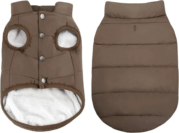 First-Class ASENKU Dog Winter Coat – Waterproof Windproof Dog Jacket Warm Snowproof Doggie Puffer Vest for Cold Weather Lightweight Snow Coats for Small Medium Large Dogs 2XL Coffee About ThisOverview Long-Lasting