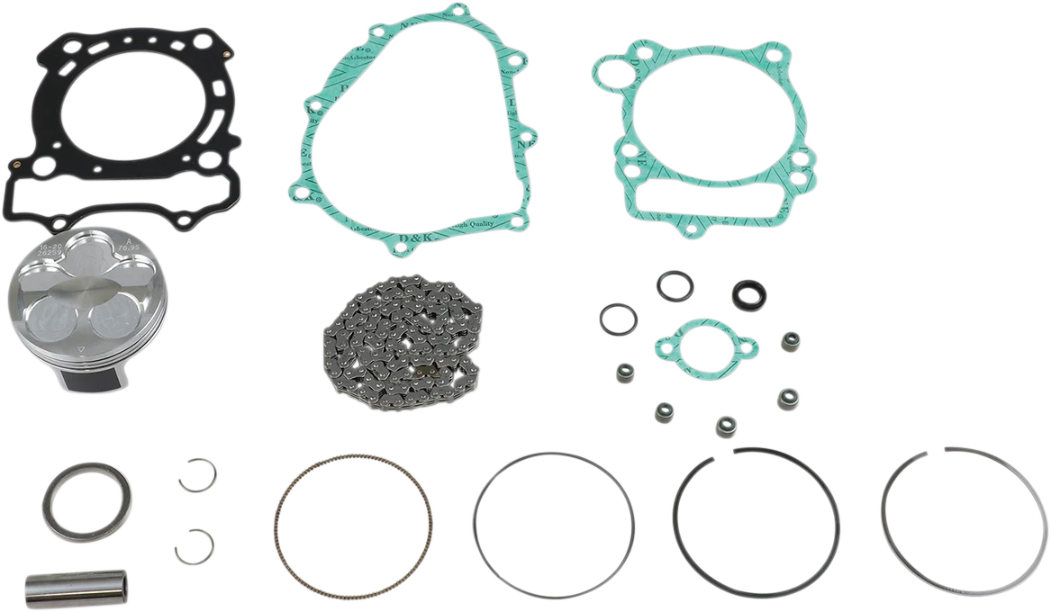 World-Class VERTEX Top End Piston Kit – 76.96 mm – Yamaha YZ250F VTKTC23391B Efficient