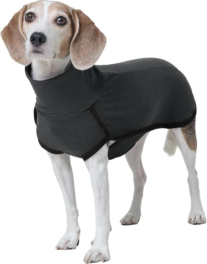 Smooth ROZKITCH Dog Winter Coat Soft Pullover Pajamas with Leash Hole Pet Windproof Warm Cold Weather Jacket Vest Cozy Jumpsuit Apparel Outfit Clothes for Walking Hiking Travel Sleep Black XSAbout ThisOverview Superior
