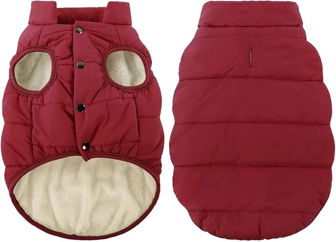 Pure ASENKU Dog Winter Coat – Waterproof Windproof Dog Jacket Warm Snowproof Doggie Puffer Vest for Cold Weather Lightweight Snow Coats for Small Medium Large Dogs 2XL Red About ThisOverview Convenient