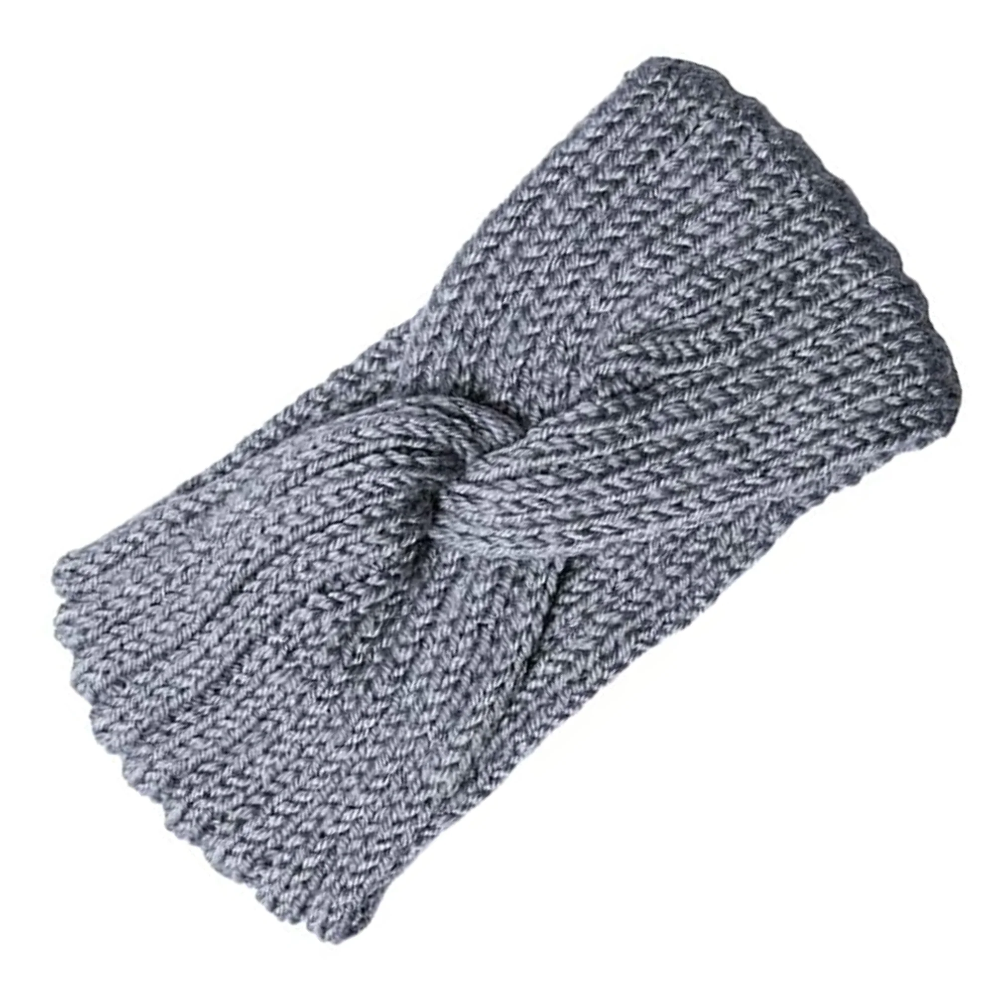 Unique Woven and Cuddly Turban Headwrap Grey Green