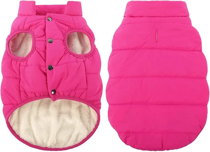 Safe ASENKU Dog Winter Coat – Waterproof Windproof Dog Jacket Warm Snowproof Doggie Puffer Vest for Cold Weather Lightweight Snow Coats for Small Medium Large Dogs Pink XL About ThisOverview Unique