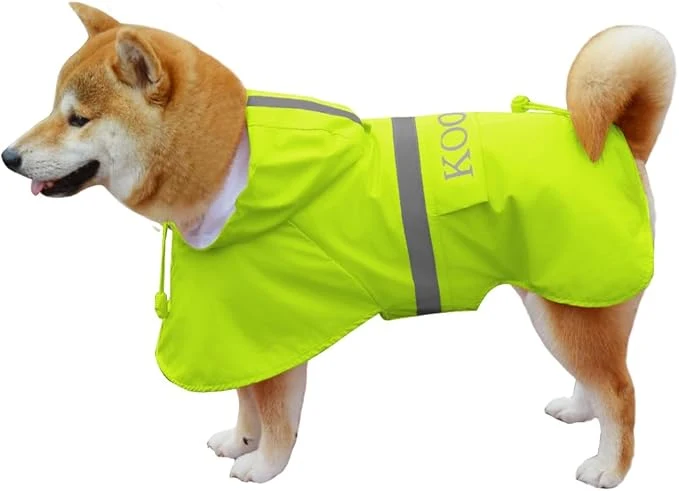 Dependable Dog Raincoat Apparel Poncho Waterproof Dog Clothes Pet Jacket Dog Raincoats Dog Raincoats for Small to Medium Sized Dogs Fluor-Yellow 3XL About ThisOverview Trusted