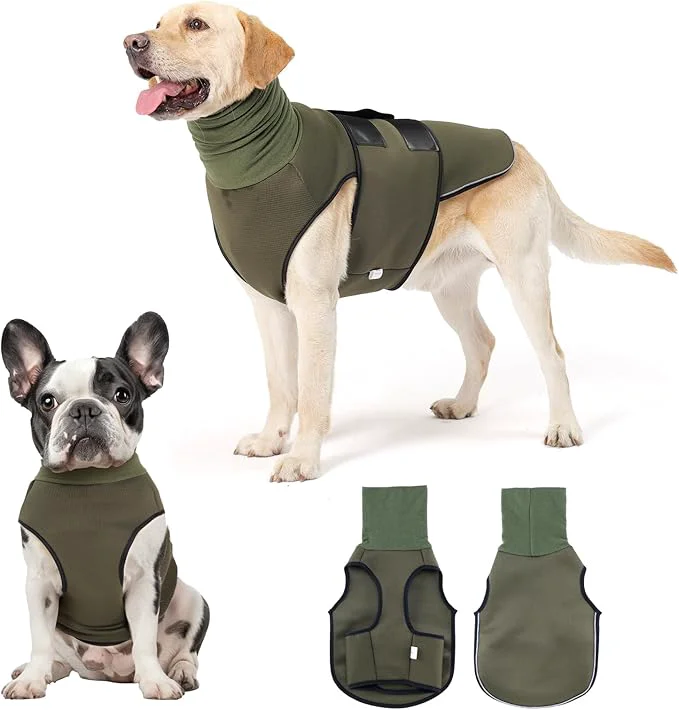 Carefully Designed Dog Anxiety Vest and Coat Skin-Friendly Anxiety Calming Hoodie with Ear Wrap Dog Jacket for Thunder Fireworks Travel Vet Visits and Separation – Keep Pet Calm Without Medicine TrainingAbout ThisOverview Relaxed