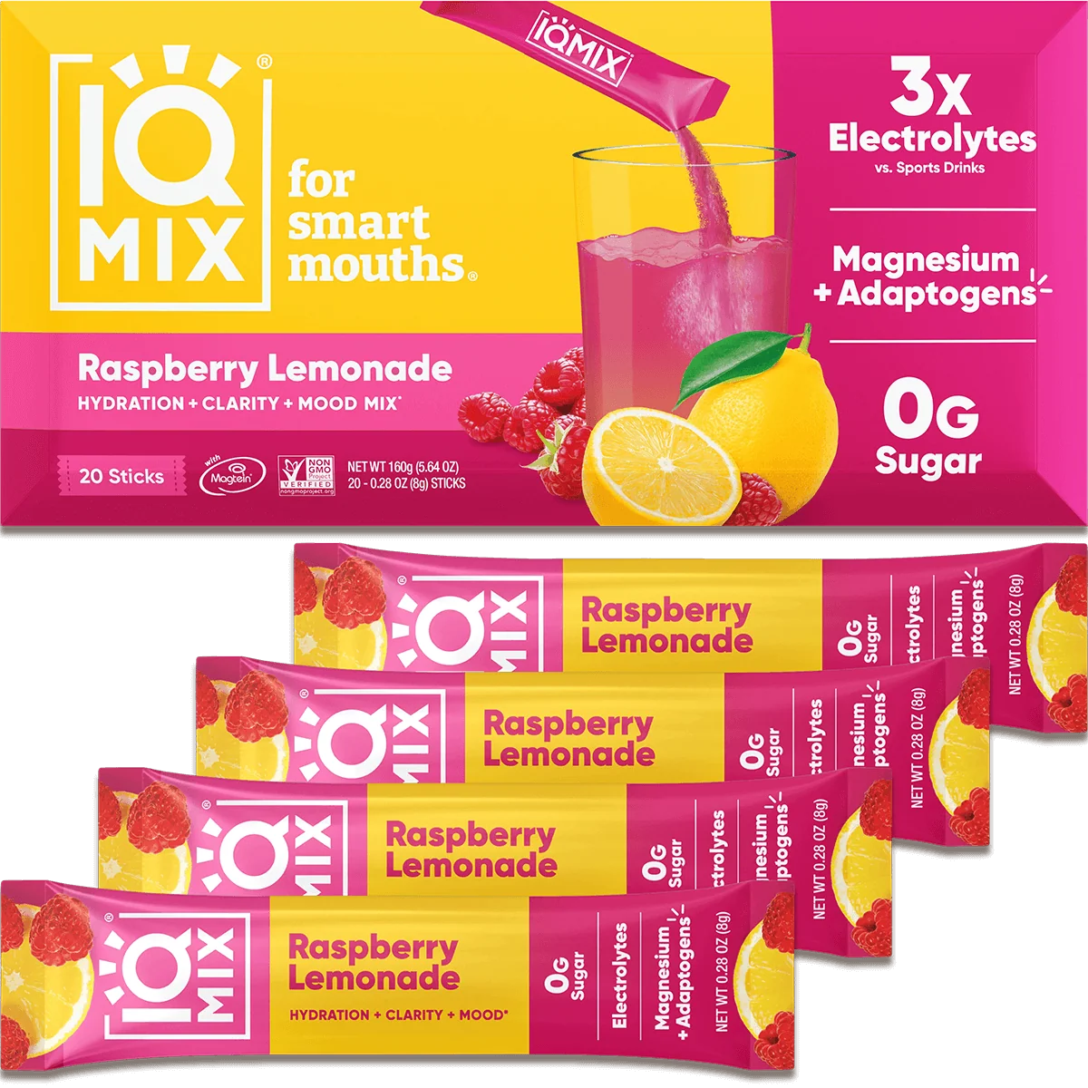 Verified Raspberry Lemonade 20 Sticks Recyclable