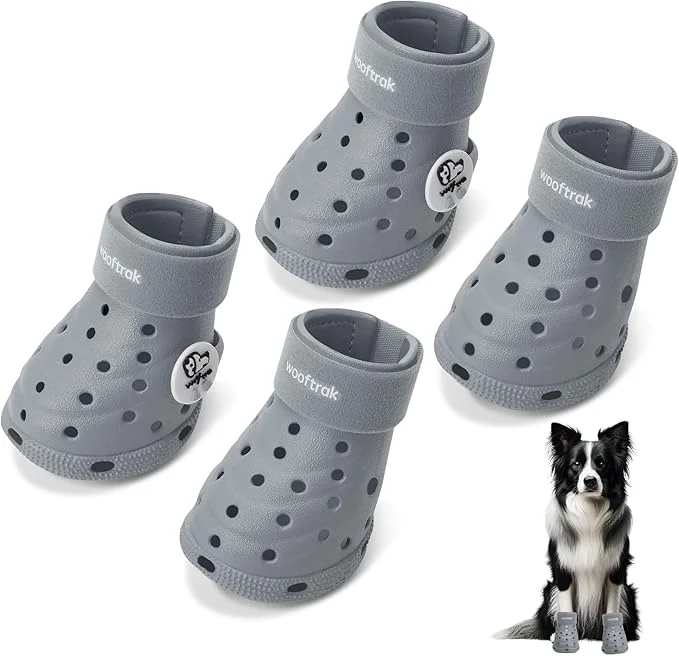 Professional Dog Shoes Breathable Dog Shoe for Hot Pavement Dog Booties and Paw Protectors Non-Slip Waterproof Dog Sandals Boots Gray S 2.3 x1.8” L W About ThisOverview Specialty