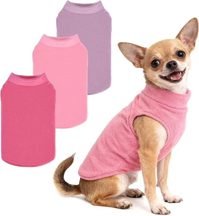 Dependable PUPTECK 3 Pack Fleece Dog Sweaters Winter Coat for Small Dogs Pullover Jacket Pet Cat Fall Clothes Puppy Sweatshirt Soft Warm Vest for XS S Medium Dogs Fuchsia Pink Purple SAbout ThisOverview World-Class