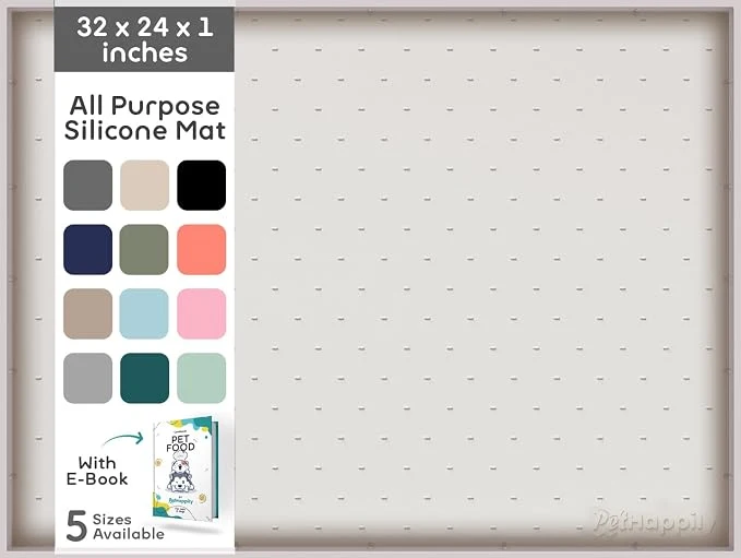 Fine Crafted 32x24x1 XL Dog Food Mat Premium Material