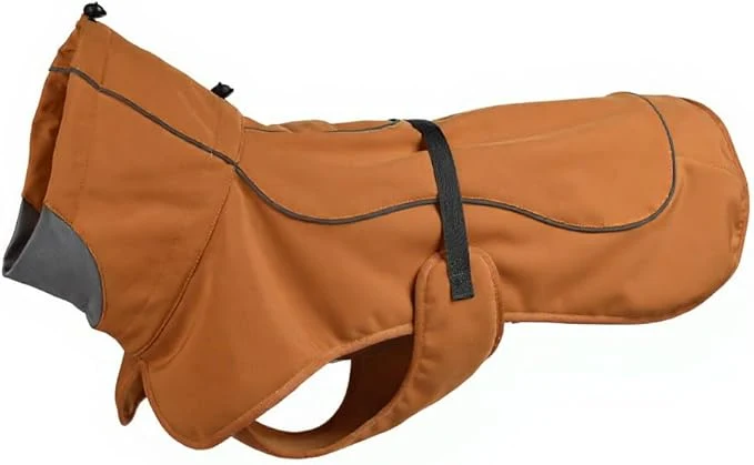 First-Class Softshell Dog Coat for Winter Walks and Hiking Windproof and Water-Repellent Jacket with Harness Opening and Reflective Strips I Stocking Stuffer for Active Dogs Aurantium X-Large About ThisOverview Modern