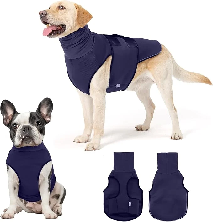 Stylish Dog Anxiety Vest and Coat Skin-Friendly Anxiety Calming Hoodie with Ear Wrap Dog Jacket for Thunder Fireworks Travel Vet Visits and Separation – Keep Pet Calm Without Medicine TrainingAbout ThisOverview Fine