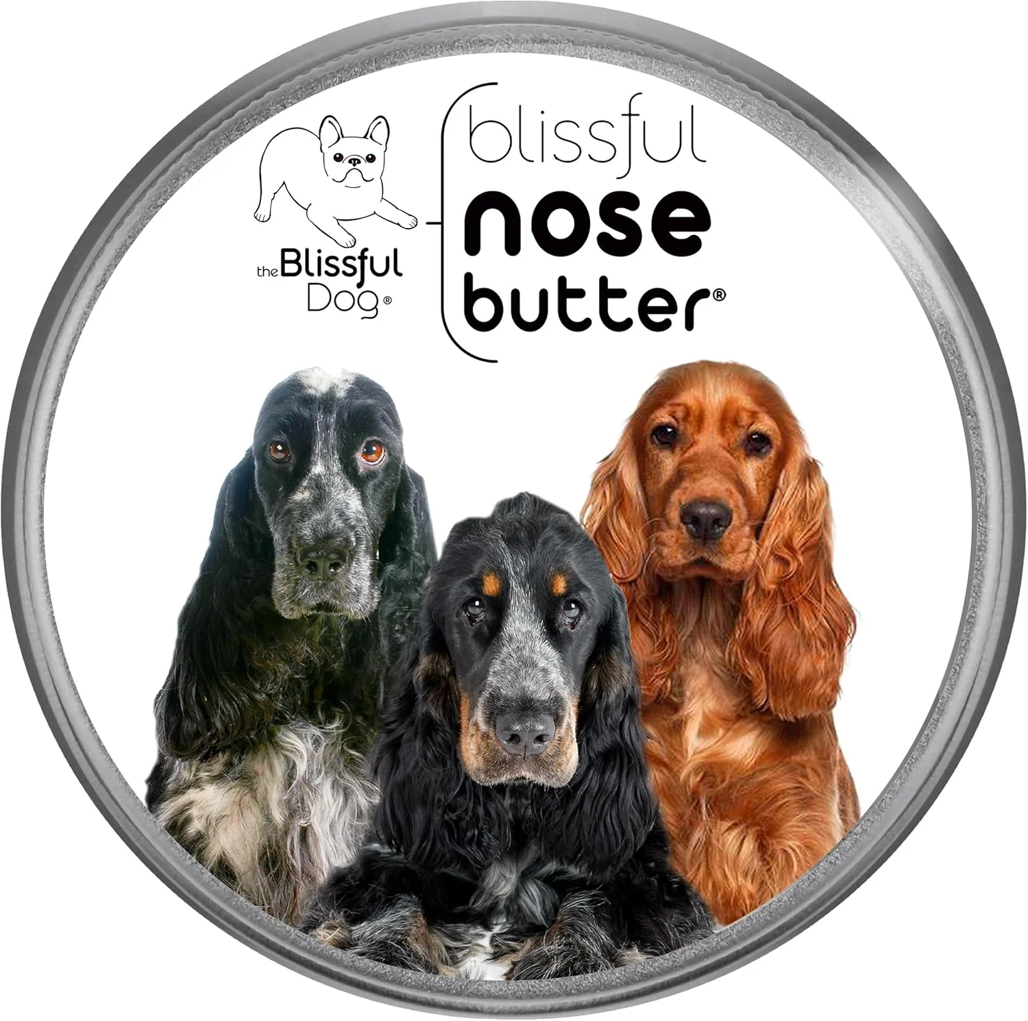Pure The Blissful Dog English Cocker Spaniel Unscented Nose Butter – Dog Nose Butter 4-Ounce Reusable