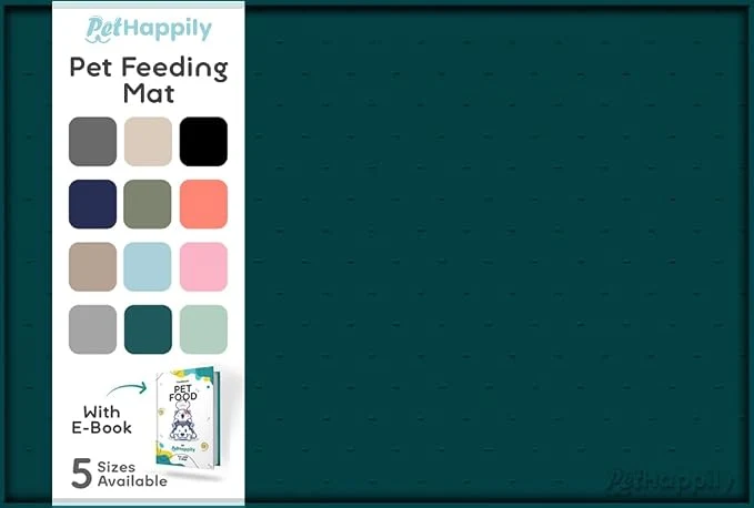 Dependable Dog Food Mat – 28×18 Raised Edges Dogs Mat Long-Lasting