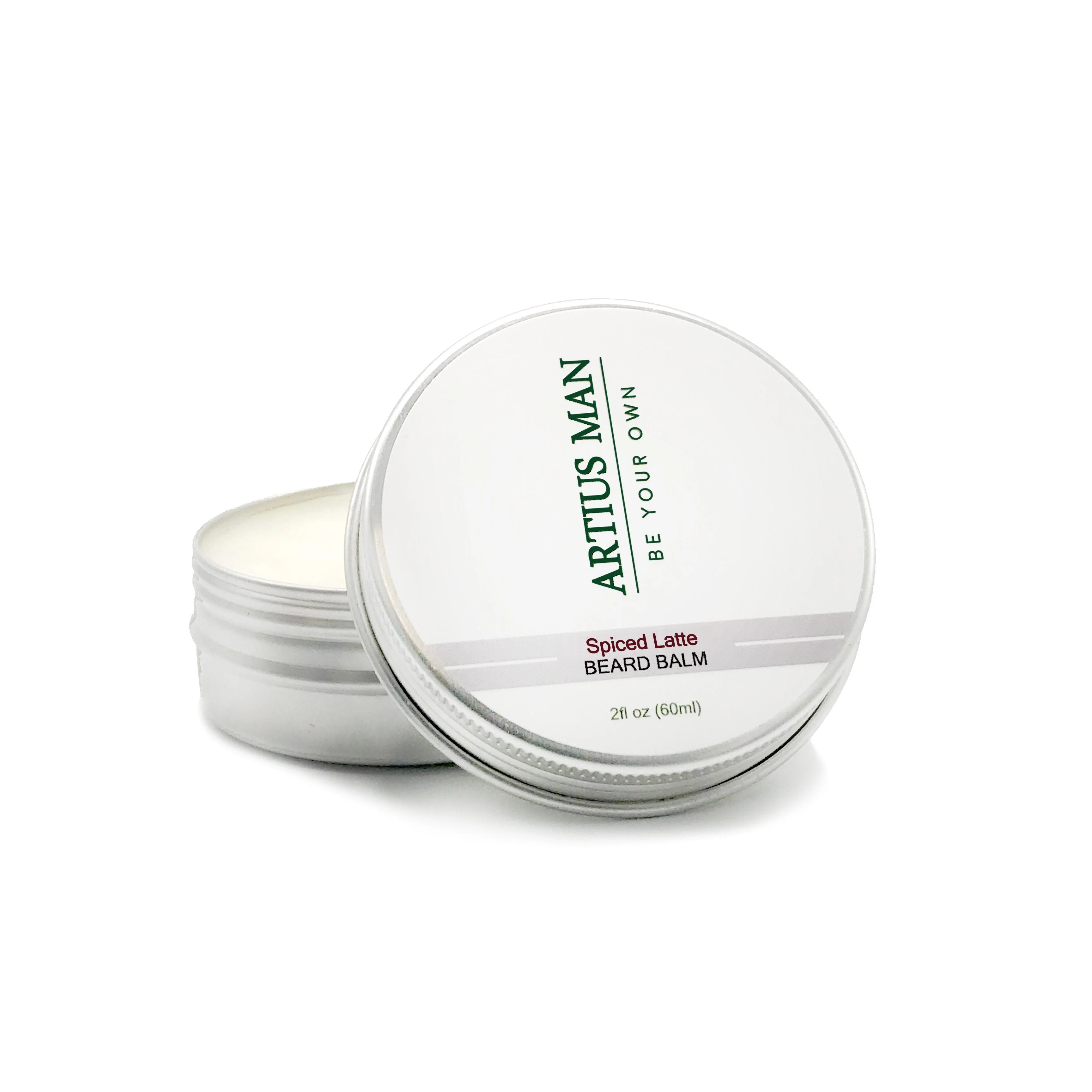 Advanced Spiced Latte Beard Balm – Coffee Spice and Vanilla Beard Styling Balm 2 oz Contemporary