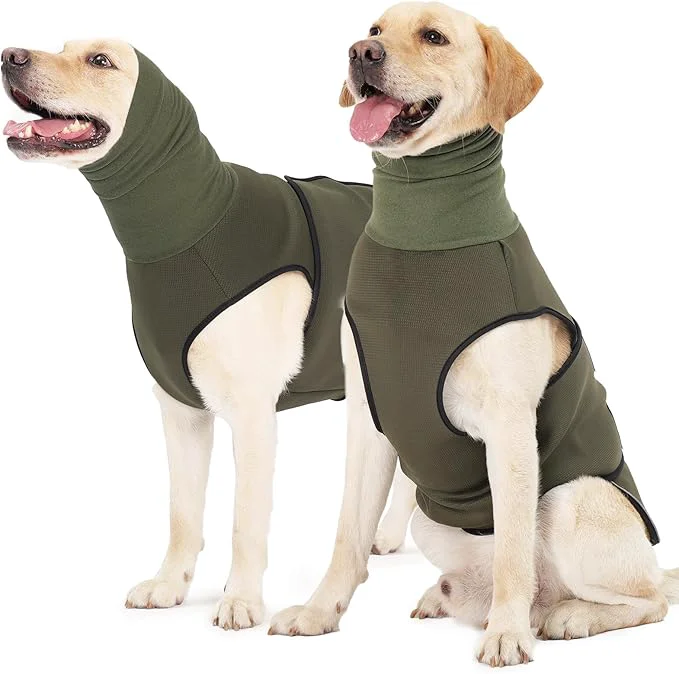 Premium ROZKITCH Dog Calming Hoodie Anti-Anxiety Vest for Storms Fireworks Adjustable Breathable Dog Shirt with Ear Wrap for Comfort ArmyGreen MAbout ThisOverview World-Class