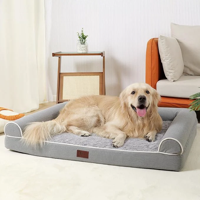 Eco-Friendly Orthopedic Dog Beds for Large Dogs Waterproof Lined Egg Crate Foam Pet Bed Mat Smart