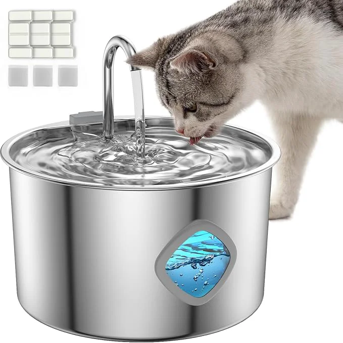 Healthy Cat Water Fountain Stainless Steel Large Capacity Automatic Water Dispenser Specialty