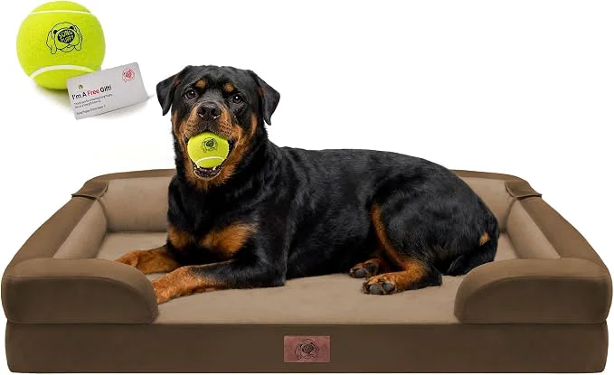 Authentic Orthopedic Dog Bed for Extra Large Dogs XXL Waterproof Egg Crate Memory Foam Outstanding