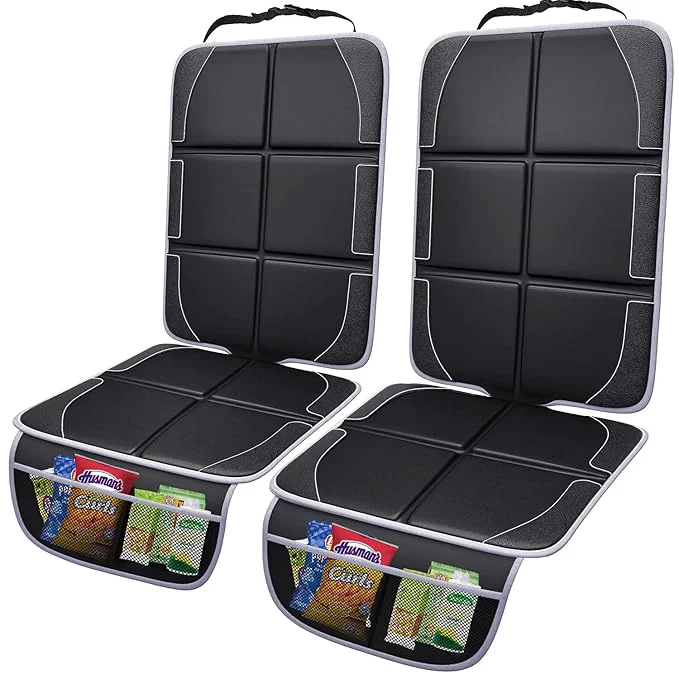 Effective Gimars XL Thickest 5-Layer EPE Car Seat Protector for Child Car Seat and Pet 2 Pack Large Waterproof 600D Fabric Carseat Protector Car Seat Cover with 2 Mesh Pockets for SUV Sedan Truck Leather SeatAbout ThisOverview Convenient