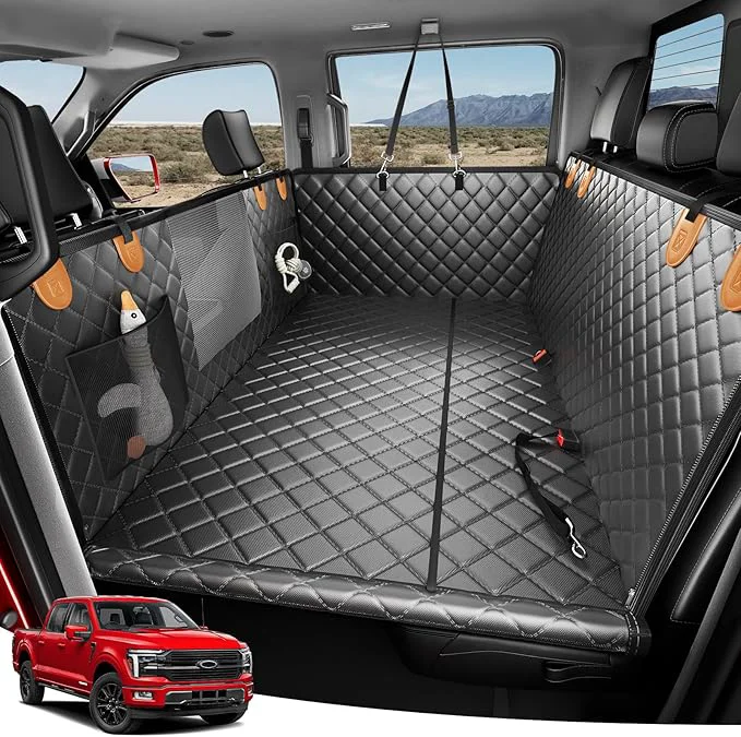 Elegant Zanch Heavy-Duty Dog Truck Seat Cover Flat Solid Back Seat Extender for Multi Large Dogs Hard-Base Supports 450 lb Waterproof Hammock Protector XL for Full-Size Crew Cab Trucks SU OrangeAbout ThisOverview Fashionable