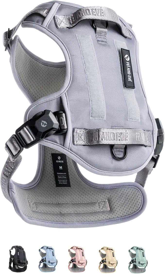 Trusted 2025 New Edition Fei Eve MagEase Dog Harness – 3-Second Magnetic Buckles 3-Point No-Pull Control Heavy-Duty 900D Nylon Dual Safety Handles Breathable Mesh Adjustable Fit Medium GrayAbout ThisOverview Artisan