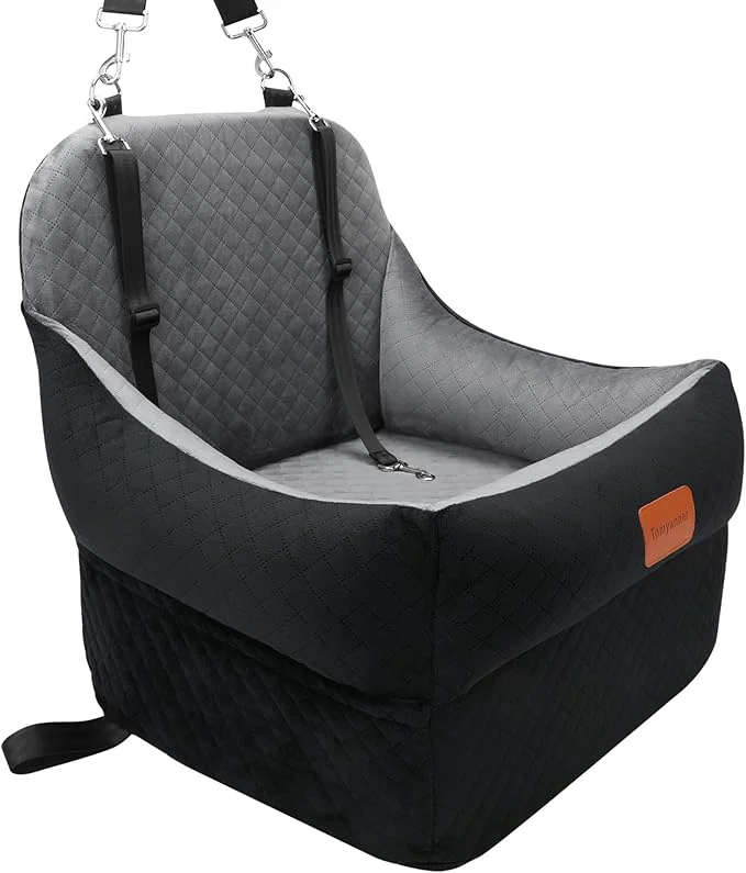Reliable Dog Booster Car Seat for Small Medium Dogs up to 35 lbs Interior 7 Inches d Pet Booster Seat Ultra Soft Fabric and Memory Foam Car Dog Bed Safety Comfy Fully Detachable Washable H-Black Grey About ThisOverview Genuine