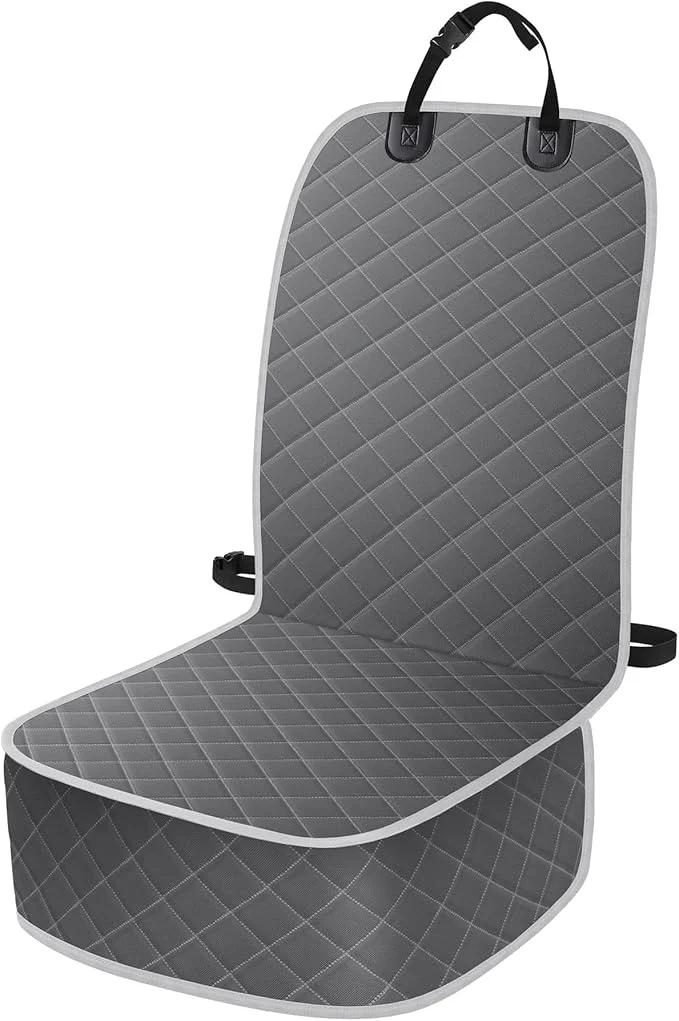 Organic Dog Car Seat Covers Waterproof Front Seat Cover for Dogs Scratch-Proof Nonslip Pet Passenger Seat Cover Protector Universal Fit for Cars Trucks SU Standard Size GreyAbout ThisOverview Next-Generation