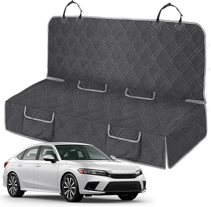 Refined Dog Car Seat Cover Compatible with Honda Civic 2012-2025 Waterproof Pet Bench Seat Cover for Back Seat 600D Heavy Duty Scratch Proof Nonslip Truck Seat Covers for DogsAbout ThisOverview Fine Crafted