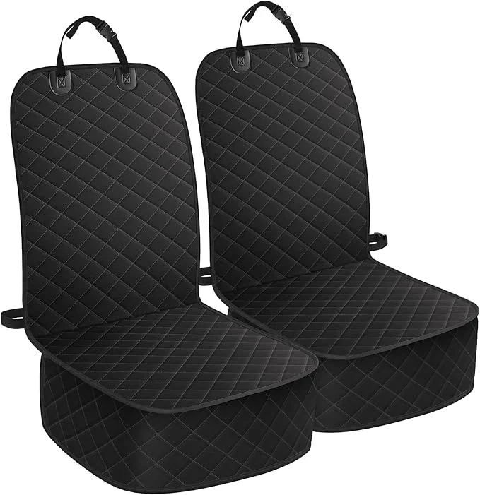 Top-Quality Dog Car Seat Covers Waterproof Front Seat Cover for Dogs Scratch-Proof Nonslip Pet Passenger Seat Cover Protector Universal Fit for Cars Trucks SU Standard Size 2 Packs BlackAbout ThisOverview Unique