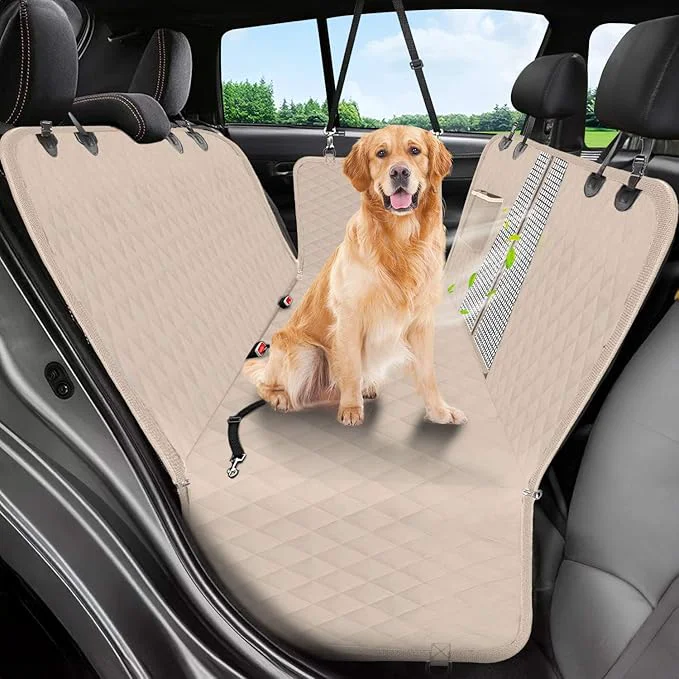 Recyclable Dog Car Seat Cover 600D Heavy Durable Dog Seat Cover for Back Seat 1 Authentic