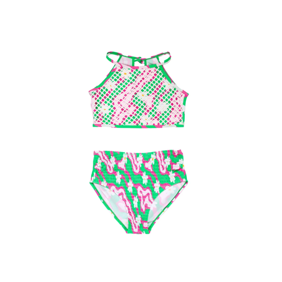 Traditional Pemberley Palms Two Piece Swimsuit Convenient
