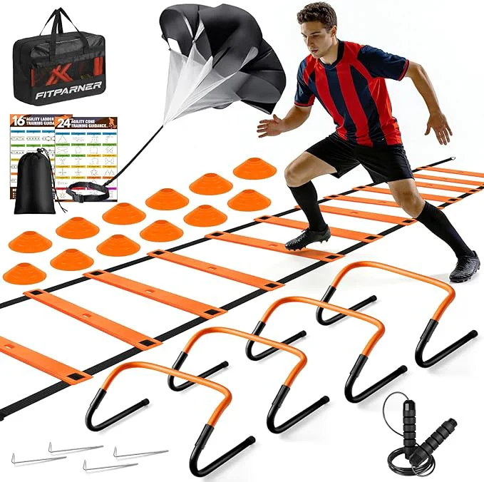 Excellent Agility Ladder Soccer Football Training Equipment Set – 20ft Speed Ladder Powerful