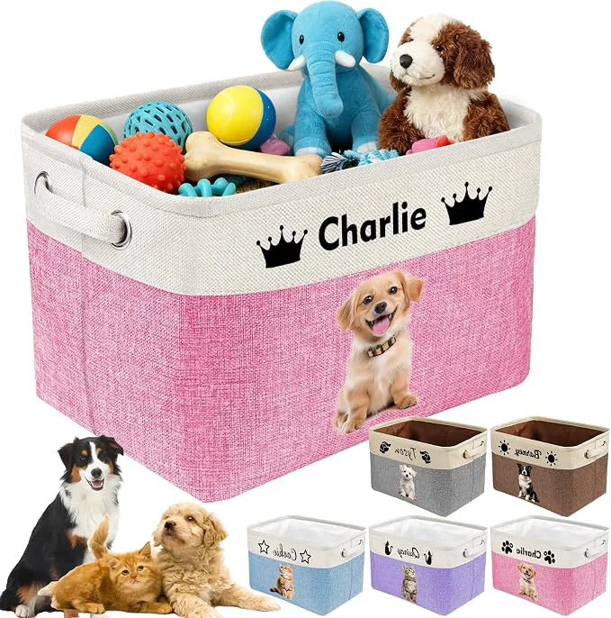 Innovative Personalized Dog Cat Toy Storage Basket Specialty