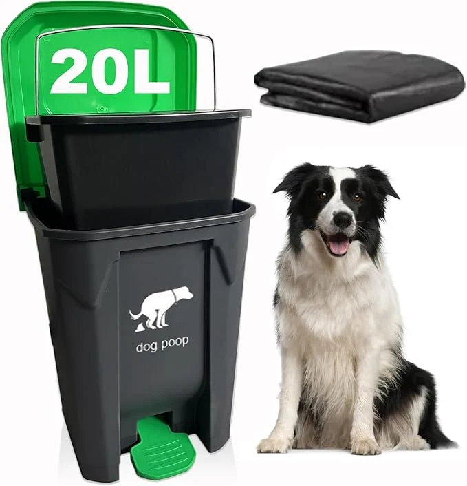Smart Yatmung 20L 5Gallon Dog Poop Trash Can Outside Crafted