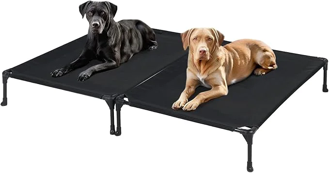 Prestigious Veehoo 2 Pack Raised Dog Bed Cooling d Dog Bed Portable Pet Cot with Washable Breathable Mesh No-Slip Feet Durable Dogs Cots Beds for Large Dogs 42 x 30 Black CWC1803-LAbout ThisOverview Specialty