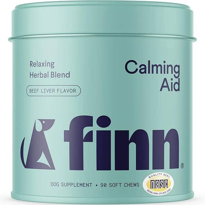 Specialty Finn Calming Aid for Dogs – Natural Calming Chews with Melatonin to Support Stress Separation Sleep – 90 Soft ChewsAbout This Artisan