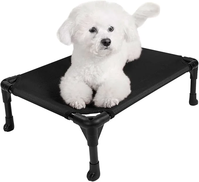 Efficient Veehoo Outdoor d Dog Bed for Small Dogs Cooling Raised Dog Cots Beds Training Platform Off Ground Hammock with Breathable Mesh No-Slip Feet 22 x17 BlackAbout ThisOverview Outstanding