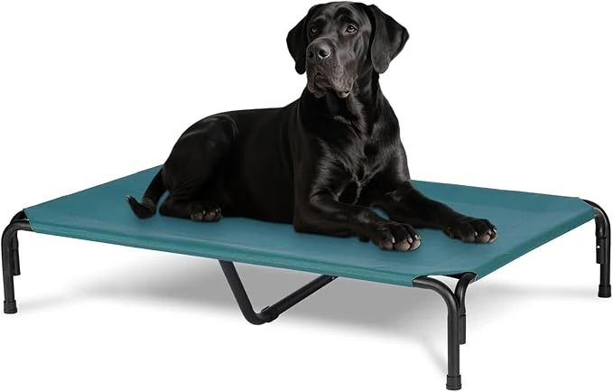 Eco-Friendly d Dog Bed for Outdoor XXL Raised Dog Cot Indestructible with Washable Mesh Cooling Summer Pet Cot Chew Proof for Outside Camping Travel 51 inch GreenAbout ThisOverview Genuine