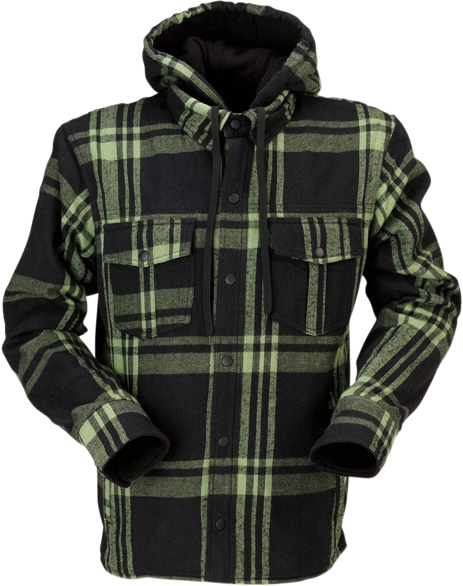Top-Quality Z1R Timber Flannel Shirt – Olive Black – 5XL 2820-5332 Refined