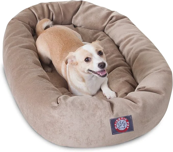 Sophisticated Majestic Pet Villa 32 Inch Shredded Memory Foam Dog Bed for Medium Sized Dog 32x23x7 Inch–Orthopedic Pet Bed – Washable Medium Puppy Mat with Head Support-PearlAbout ThisOverview Traditional