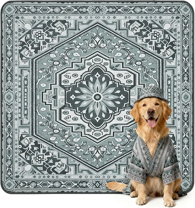 Long-Lasting FXW Washable Pee Pads for Dogs Puppy Pads with Super Absorbent Specifically Designed for Rollick Homeplus 24inch 8 Panels Dog Playpen 63 Square Boho Grey 1 PackAbout ThisOverview Effective