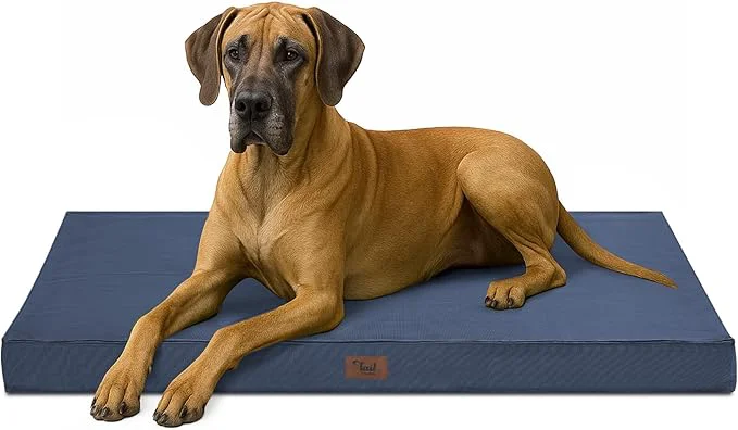 Consistent Outdoor Extra Large Dog Bed Jumbo Waterproof Dog Bed for Large Dogs Orthopedic Egg Crate Foam Pet Mat with Removable Oxford Cooling Cover NavyAbout ThisOverview High-Performance