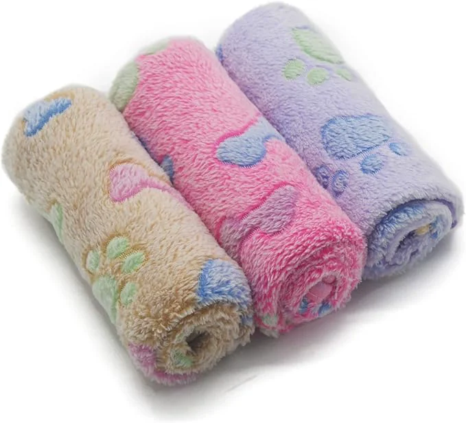 Sophisticated 1 Pack 3 Puppy Blankets Super Soft Warm Sleep Mat Bone Print Cute Blanket Fluffy Premium Fleece Pet Blanket Flannel Throw Dog Blankets for Small Dogs Puppy Cat Small 23 x15 About ThisOverview Selected