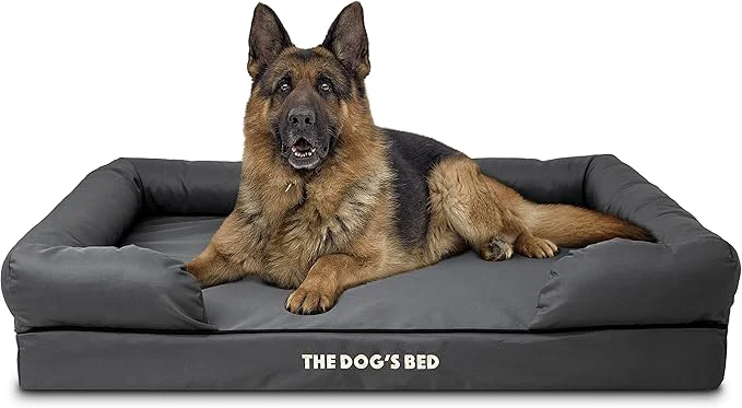 Carefully Designed The Dog s Bed XL Grey Memory Foam Pain Relief Arthritis Hip Elbow Dysplasia Post Surgery Lameness Supportive Calming Waterproof Washable CoverAbout ThisOverview Durable