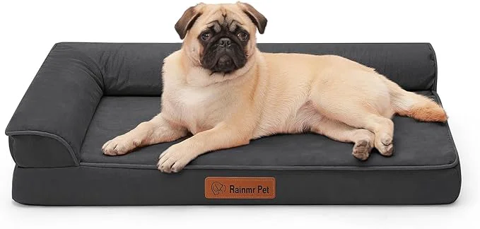 Selected Orthopedic Memory Foam Dog Bed Removable Washable Microsuede Cover TPU Waterproof Liner Nonskid Bottom for Indoor Outdoor Crate ＆ Car Use 30x20x6 Inches Dark GreyAbout ThisOverview Clean