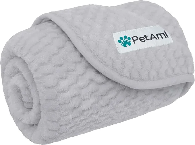 Genuine PetAmi Waterproof Dog Blanket Leakproof Puppy Blanket for Small Medium Dogs Furniture Sofa Couch Cover Protector Fleece Pet Throw Indoor Cat Kitten Reversible Washable Soft Plush 24×32 Light GrayAbout ThisOverview Prestigious