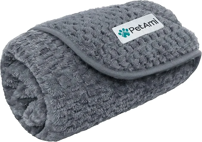 High-End PetAmi Waterproof Dog Blanket Leakproof Puppy Blanket for Small Medium Dogs Furniture Sofa Couch Cover Protector Fleece Pet Throw for Indoor Cat Kitten Reversible Washable Soft Plush 29×40 GrayAbout ThisOverview Genuine