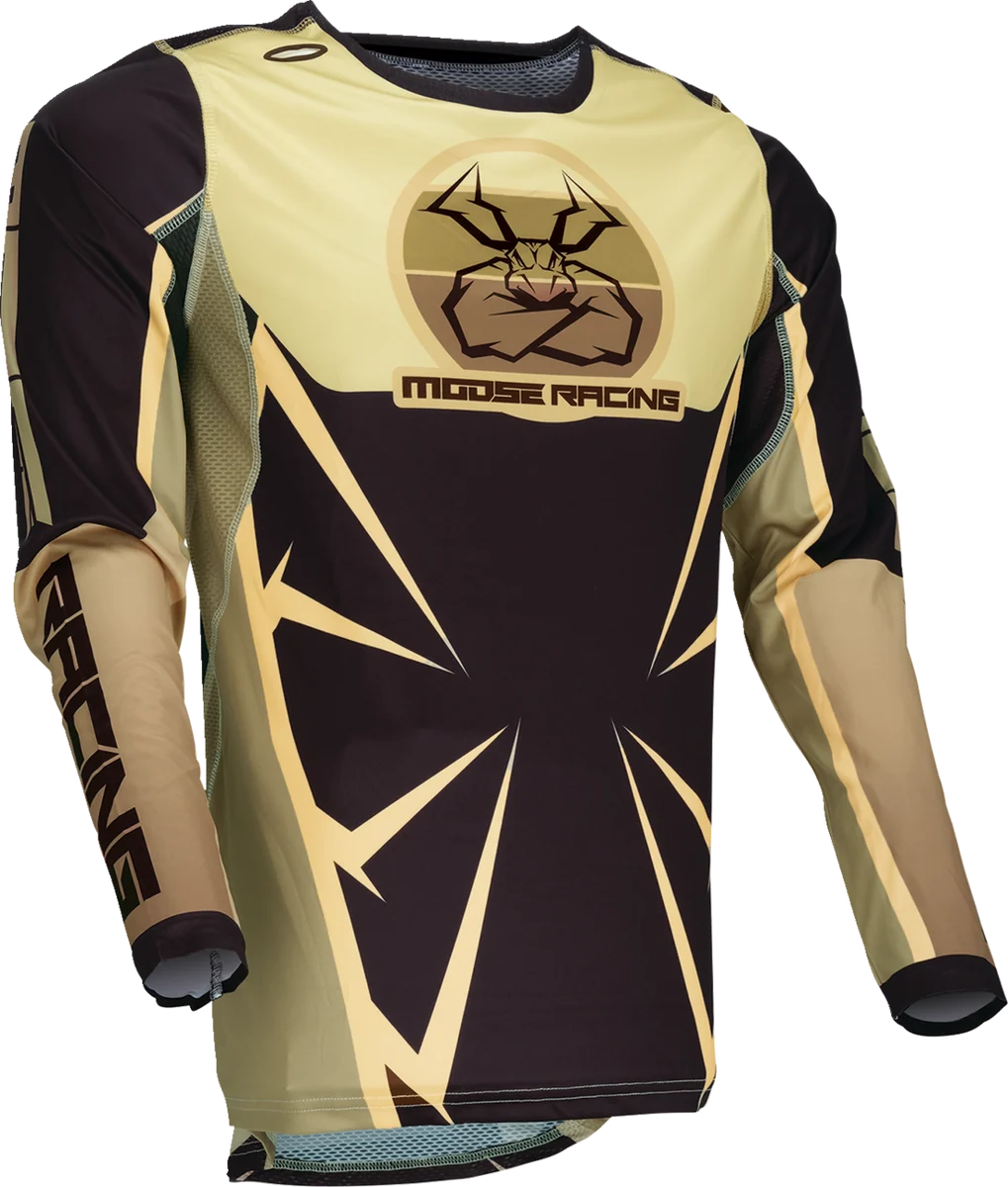 Genuine MOOSE RACING Agroid Jersey – Brown Black – 3XL 2910-8150 Excellent