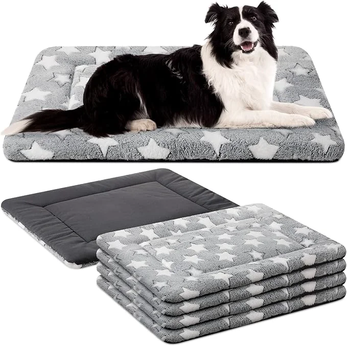 Responsible VitalCozy 4 Pcs Winter Dog Crate Pads Ultra Soft Warm Washable Dog Cat Bed Mat for Pet Crate Comfortable Replaceable Reversible Kennel Pad for Small Medium Large Dogs 30 x 48 x 1.6 Inch Gray About ThisOverview Proven